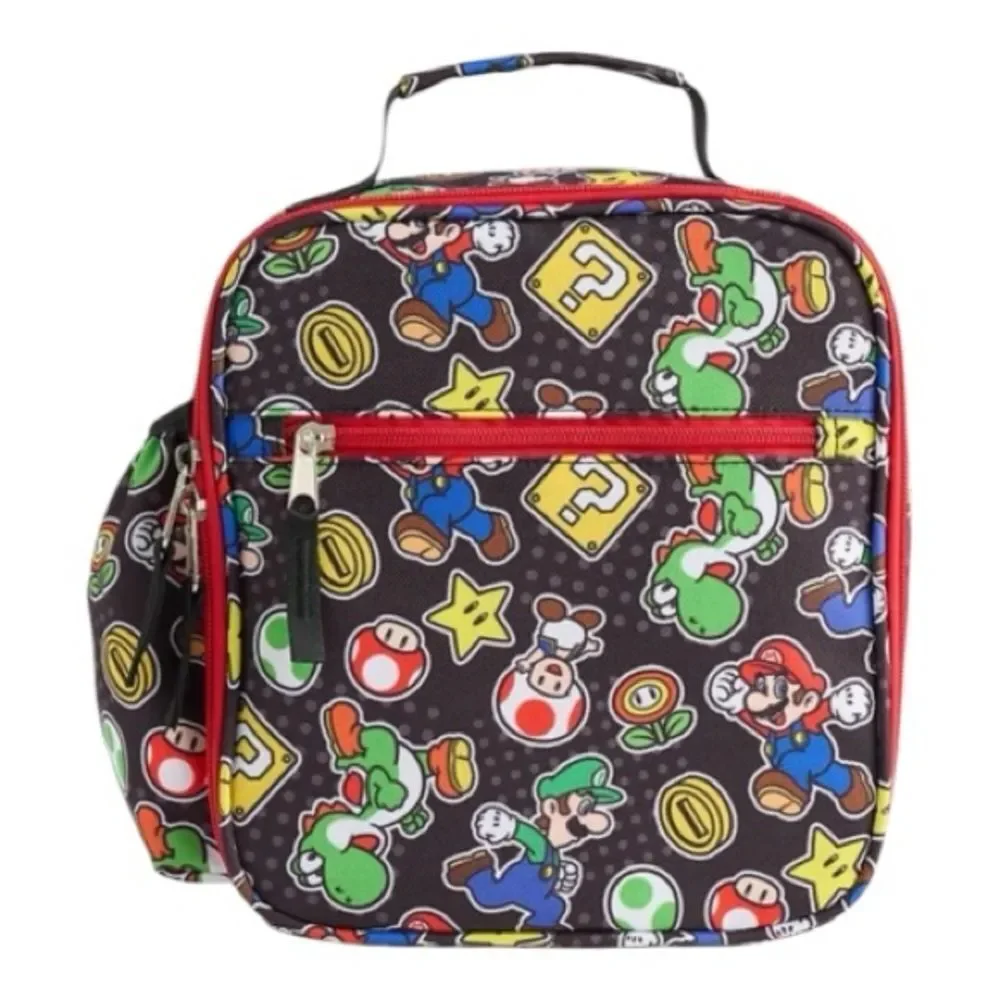 Super Mario Bros Backpack and Lunch Bag Set